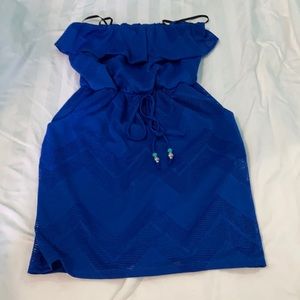 CITY STUDIO strapless mini dress with pockets!